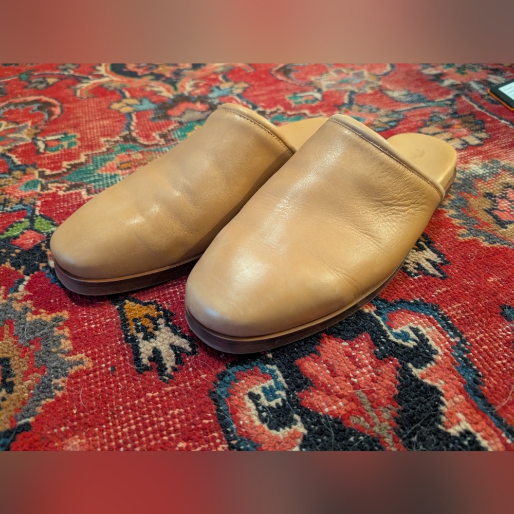 Leather Mule Slides